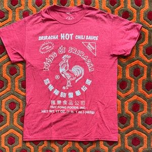 MAKE OFFER! Men's Sriracha Chic Red Hot Chili Sauce Tee t-shirt Small